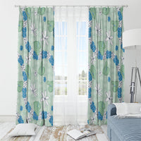 Hawaii Anthurium Tiare Pikake Lei Window Curtain Omaomao Lauhala Art Pattern LT01 - Polynesian Pride