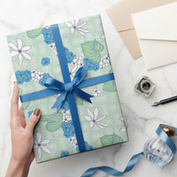 Hawaii Anthurium Tiare Pikake Lei Wrapping Paper Omaomao Lauhala Art Pattern LT01 - Polynesian Pride