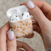 Hawaii Anthurium Tiare Pikake Lei AirPods Case Alani Lauhala Art Pattern LT01 - Polynesian Pride