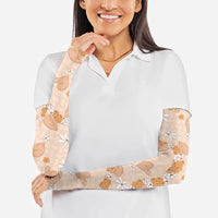 Hawaii Anthurium Tiare Pikake Lei Arm Sleeves Alani Lauhala Art Pattern LT01 - Polynesian Pride