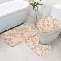 Hawaii Anthurium Tiare Pikake Lei Bathroom Set Alani Lauhala Art Pattern LT01 - Polynesian Pride