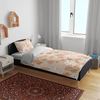 Hawaii Anthurium Tiare Pikake Lei Bedding Set Alani Lauhala Art Pattern