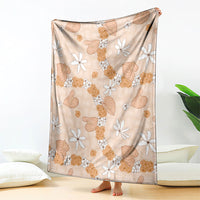 Hawaii Anthurium Tiare Pikake Lei Blanket Alani Lauhala Art Pattern LT01 - Polynesian Pride