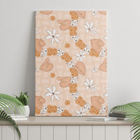 Hawaii Anthurium Tiare Pikake Lei Canvas Wall Art Alani Lauhala Art Pattern LT01 - Polynesian Pride