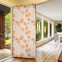 Hawaii Anthurium Tiare Pikake Lei Door Cover Alani Lauhala Art Pattern LT01 - Polynesian Pride
