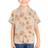 Hawaii Anthurium Tiare Pikake Lei Family Matching Off Shoulder Maxi Dress and Hawaiian Shirt Alani Lauhala Art Pattern