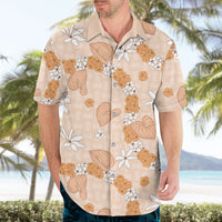 Hawaii Anthurium Tiare Pikake Lei Hawaiian Shirt Alani Lauhala Art Pattern LT01 - Polynesian Pride
