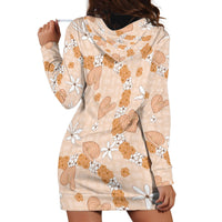 Hawaii Anthurium Tiare Pikake Lei Hoodie Dress Alani Lauhala Art Pattern LT01 - Polynesian Pride