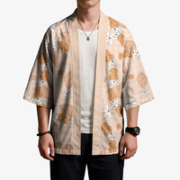 Hawaii Anthurium Tiare Pikake Lei Kimono Alani Lauhala Art Pattern