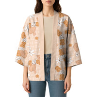 Hawaii Anthurium Tiare Pikake Lei Kimono Alani Lauhala Art Pattern
