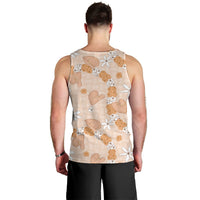 Hawaii Anthurium Tiare Pikake Lei Men Tank Top Alani Lauhala Art Pattern LT01 - Polynesian Pride