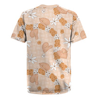 Hawaii Anthurium Tiare Pikake Lei Rugby Jersey Alani Lauhala Art Pattern LT01 - Polynesian Pride