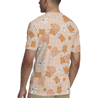 Hawaii Anthurium Tiare Pikake Lei Rugby Jersey Alani Lauhala Art Pattern LT01 - Polynesian Pride