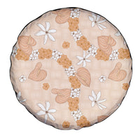 Hawaii Anthurium Tiare Pikake Lei Spare Tire Cover Alani Lauhala Art Pattern LT01 - Polynesian Pride