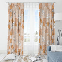 Hawaii Anthurium Tiare Pikake Lei Window Curtain Alani Lauhala Art Pattern