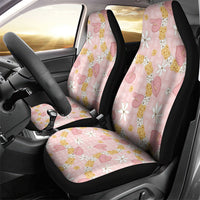 Hawaii Anthurium Tiare Pikake Lei Car Seat Cover Akala Lauhala Art Pattern LT01 - Polynesian Pride