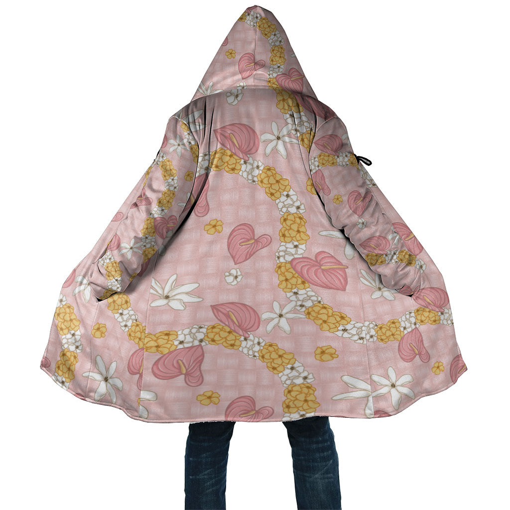 Hawaii Anthurium Tiare Pikake Lei Cloak Akala Lauhala Art Pattern