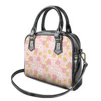 Hawaii Anthurium Tiare Pikake Lei Shoulder Handbag Akala Lauhala Art Pattern LT01 - Polynesian Pride