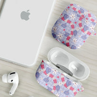 Hawaii Anthurium Tiare Pikake Lei AirPods Case Poni Lauhala Art Pattern LT01 - Polynesian Pride