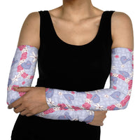 Hawaii Anthurium Tiare Pikake Lei Arm Sleeves Poni Lauhala Art Pattern LT01 - Polynesian Pride