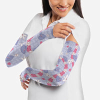 Hawaii Anthurium Tiare Pikake Lei Arm Sleeves Poni Lauhala Art Pattern LT01 - Polynesian Pride