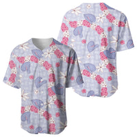 Hawaii Anthurium Tiare Pikake Lei Baseball Jersey Poni Lauhala Art Pattern
