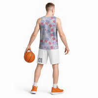 Hawaii Anthurium Tiare Pikake Lei Basketball Jersey Poni Lauhala Art Pattern