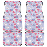 Hawaii Anthurium Tiare Pikake Lei Car Mats Poni Lauhala Art Pattern LT01 - Polynesian Pride