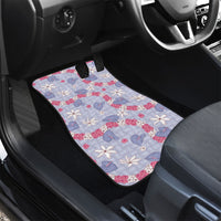 Hawaii Anthurium Tiare Pikake Lei Car Mats Poni Lauhala Art Pattern LT01 - Polynesian Pride