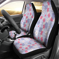 Hawaii Anthurium Tiare Pikake Lei Car Seat Cover Poni Lauhala Art Pattern LT01 - Polynesian Pride