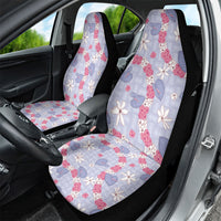 Hawaii Anthurium Tiare Pikake Lei Car Seat Cover Poni Lauhala Art Pattern LT01 - Polynesian Pride
