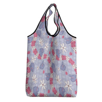 Hawaii Anthurium Tiare Pikake Lei Grocery Bag Poni Lauhala Art Pattern LT01 - Polynesian Pride