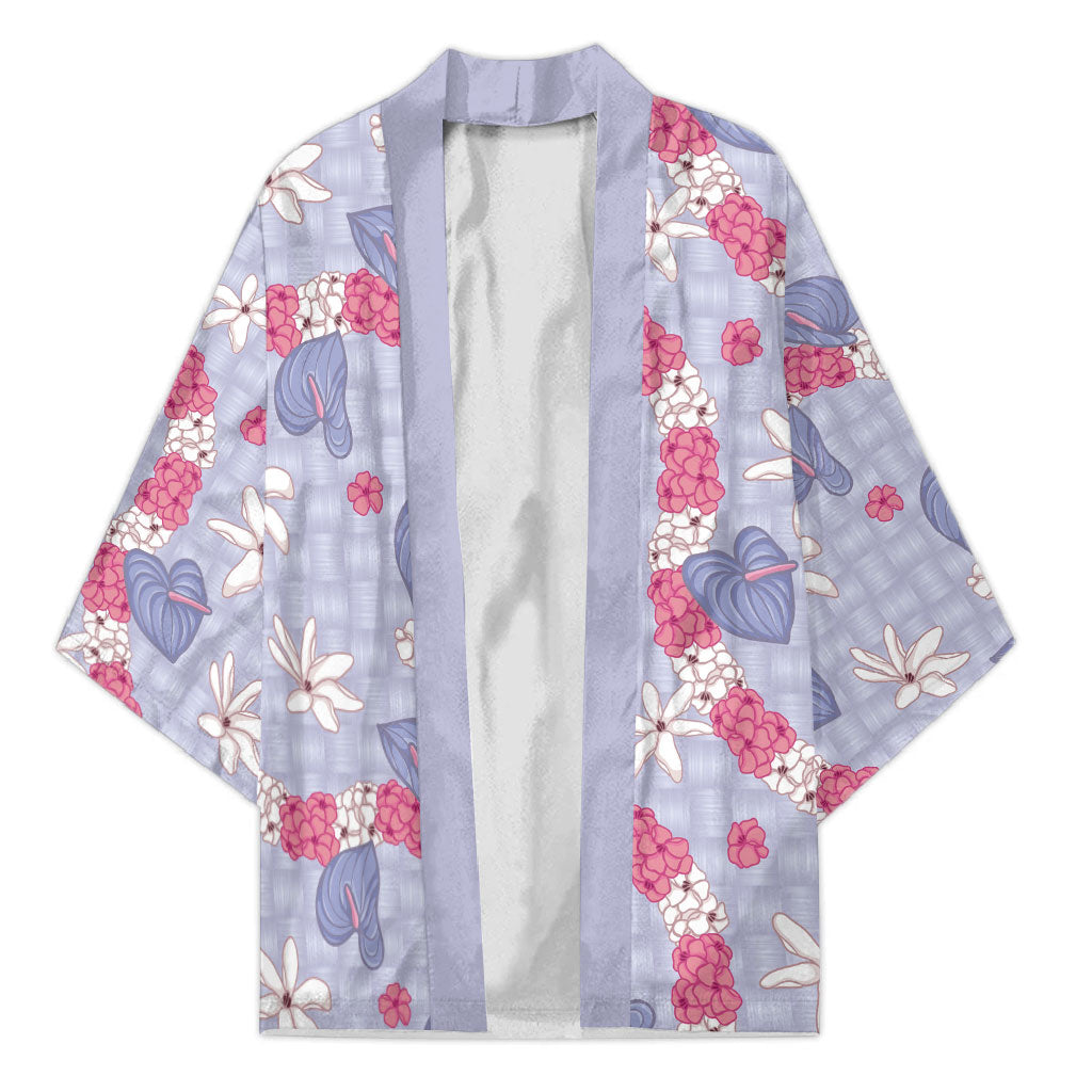Hawaii Anthurium Tiare Pikake Lei Kimono Poni Lauhala Art Pattern