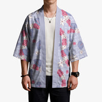Hawaii Anthurium Tiare Pikake Lei Kimono Poni Lauhala Art Pattern LT01 - Polynesian Pride
