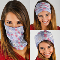Hawaii Anthurium Tiare Pikake Lei Neck Gaiter Poni Lauhala Art Pattern LT01 - Polynesian Pride