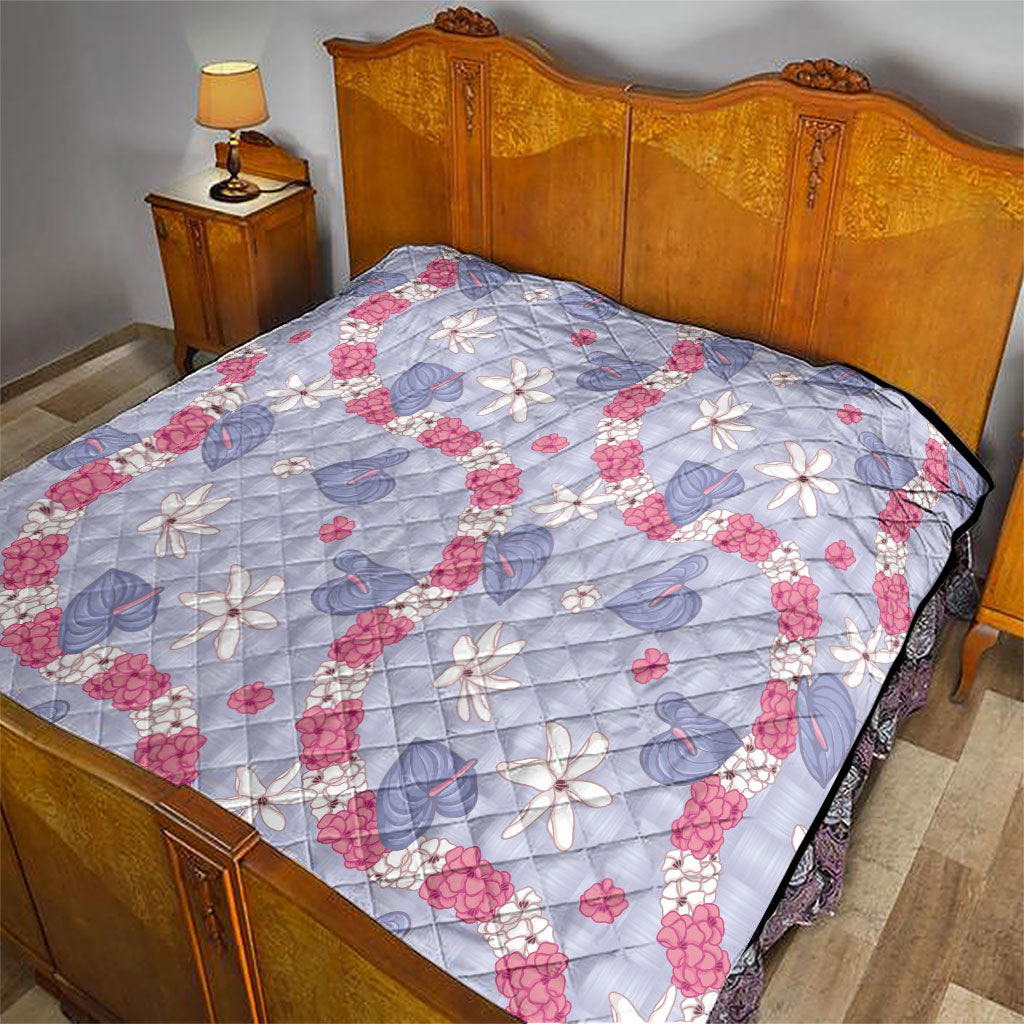 Hawaii Anthurium Tiare Pikake Lei Quilt Poni Lauhala Art Pattern LT01 - Polynesian Pride