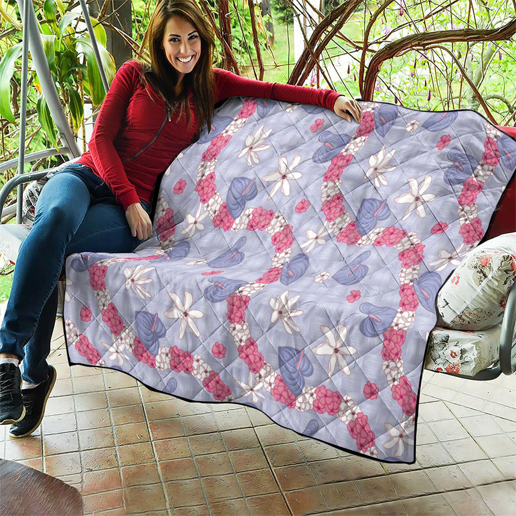 Hawaii Anthurium Tiare Pikake Lei Quilt Poni Lauhala Art Pattern LT01 - Polynesian Pride