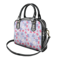 Hawaii Anthurium Tiare Pikake Lei Shoulder Handbag Poni Lauhala Art Pattern LT01 - Polynesian Pride