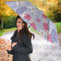 Hawaii Anthurium Tiare Pikake Lei Umbrella Poni Lauhala Art Pattern LT01 - Polynesian Pride