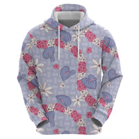 Hawaii Anthurium Tiare Pikake Lei Zip Hoodie Poni Lauhala Art Pattern LT01 - Polynesian Pride