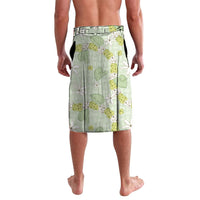 Hawaii Anthurium Tiare Pikake Lei Lavalava Sage Green Lauhala Art Pattern LT01 - Polynesian Pride