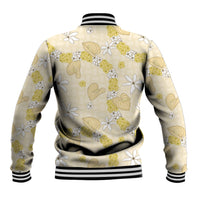 Hawaii Anthurium Tiare Pikake Lei Baseball Jacket Melemele Lauhala Art Pattern LT01 - Polynesian Pride
