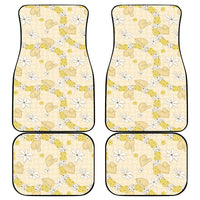 Hawaii Anthurium Tiare Pikake Lei Car Mats Melemele Lauhala Art Pattern LT01 - Polynesian Pride