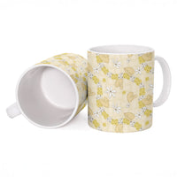 Hawaii Anthurium Tiare Pikake Lei Ceramic Mug Melemele Lauhala Art Pattern