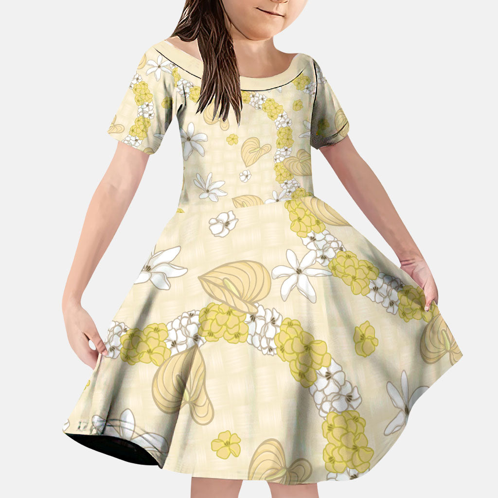 Hawaii Anthurium Tiare Pikake Lei Family Matching Tank Maxi Dress and Hawaiian Shirt Melemele Lauhala Art Pattern
