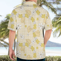 Hawaii Anthurium Tiare Pikake Lei Hawaiian Shirt Melemele Lauhala Art Pattern