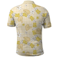 Hawaii Anthurium Tiare Pikake Lei Polo Shirt Melemele Lauhala Art Pattern LT01 - Polynesian Pride