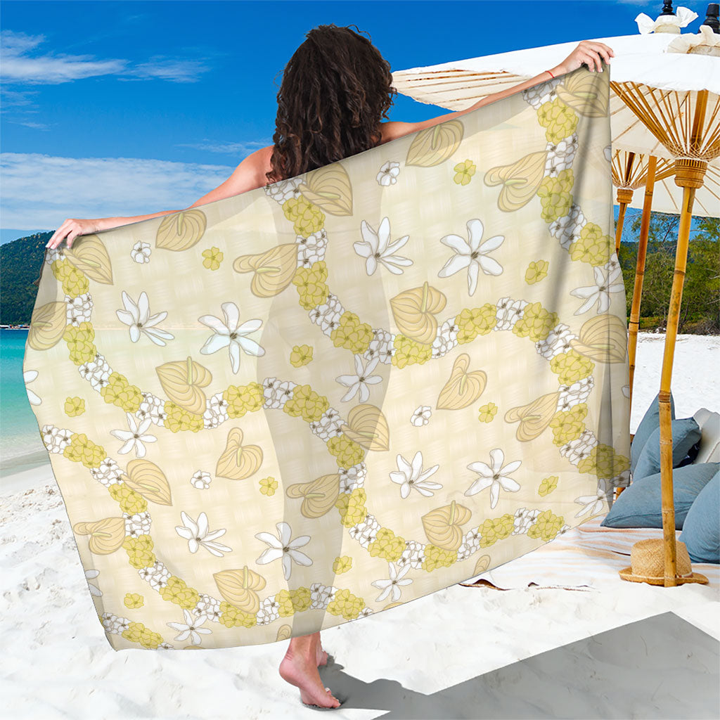 Hawaii Anthurium Tiare Pikake Lei Sarong Melemele Lauhala Art Pattern