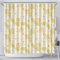 Hawaii Anthurium Tiare Pikake Lei Shower Curtain Melemele Lauhala Art Pattern LT01 - Polynesian Pride
