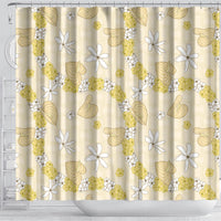 Hawaii Anthurium Tiare Pikake Lei Shower Curtain Melemele Lauhala Art Pattern LT01 - Polynesian Pride